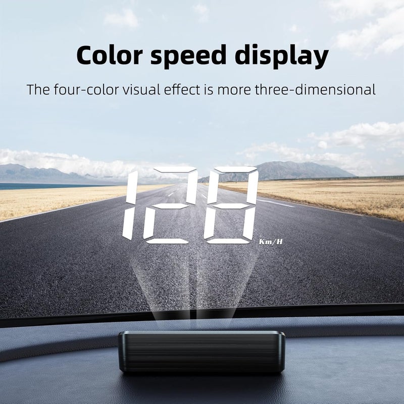 wiiiw Heads up Display for Cars Car HUD M4, Digital Speedometer for Car OBD2 Speedometer with Speed, Voltage, Water Temperature, etc., Suitable for Some Vehicles' speedometers After 2009 - Image 3